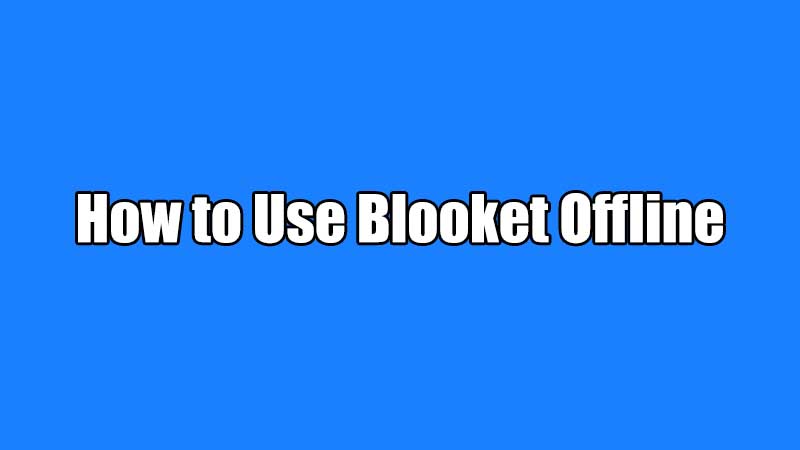 How to Use Blooket Offline